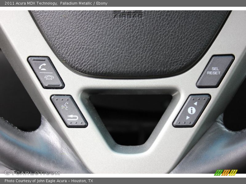 Palladium Metallic / Ebony 2011 Acura MDX Technology