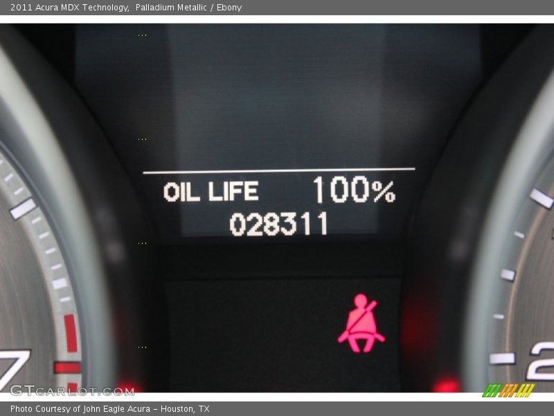 Palladium Metallic / Ebony 2011 Acura MDX Technology