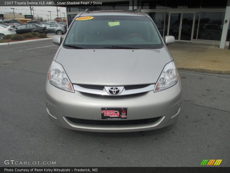 Silver Shadow Pearl / Stone 2007 Toyota Sienna XLE AWD