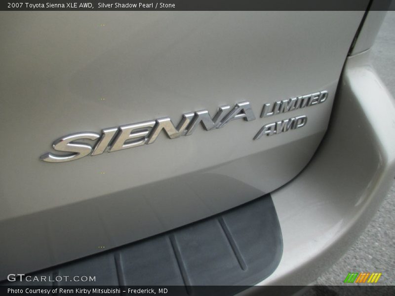 Silver Shadow Pearl / Stone 2007 Toyota Sienna XLE AWD