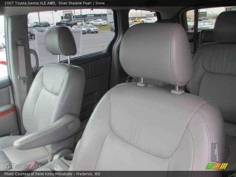 Silver Shadow Pearl / Stone 2007 Toyota Sienna XLE AWD