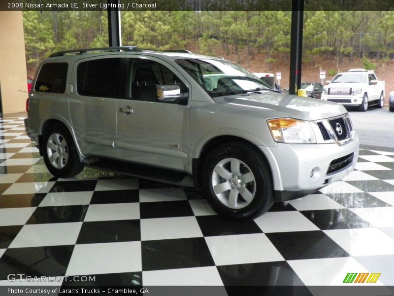 Silver Lightning / Charcoal 2008 Nissan Armada LE