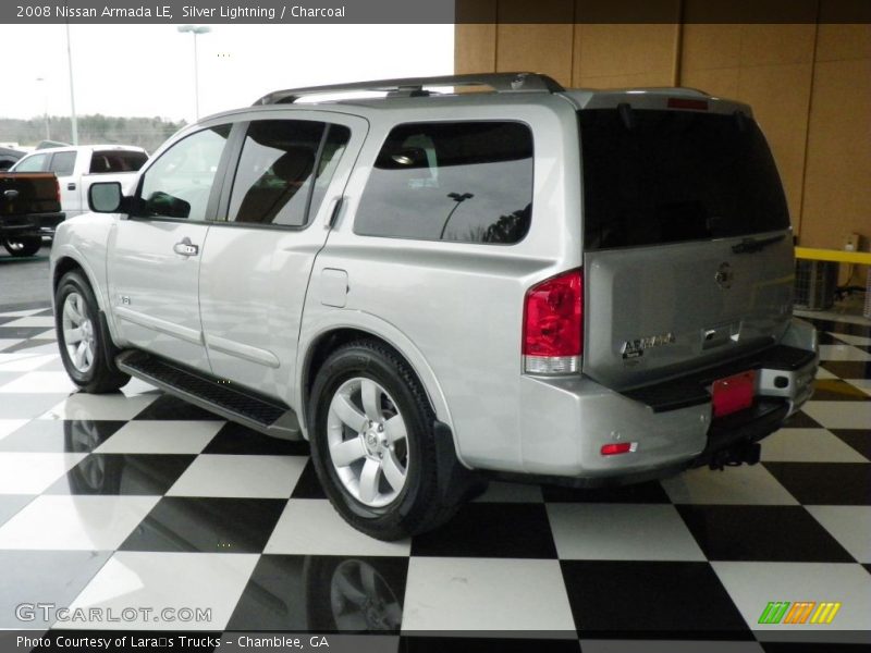 Silver Lightning / Charcoal 2008 Nissan Armada LE