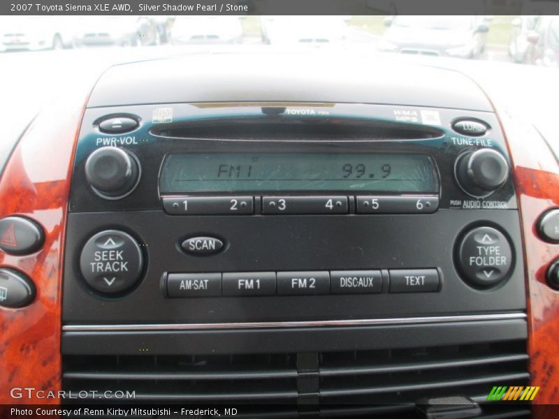 Silver Shadow Pearl / Stone 2007 Toyota Sienna XLE AWD