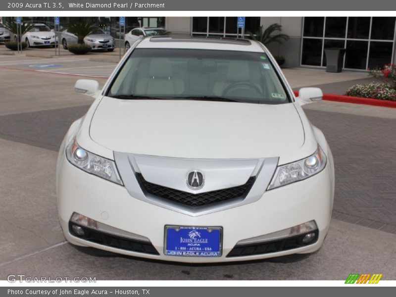 White Diamond Pearl / Parchment 2009 Acura TL 3.5