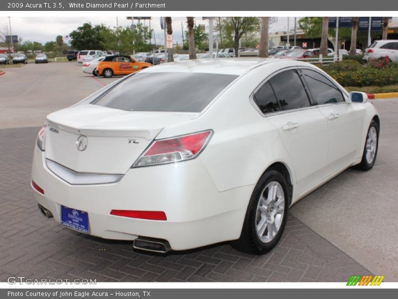 White Diamond Pearl / Parchment 2009 Acura TL 3.5