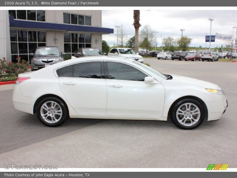 White Diamond Pearl / Parchment 2009 Acura TL 3.5
