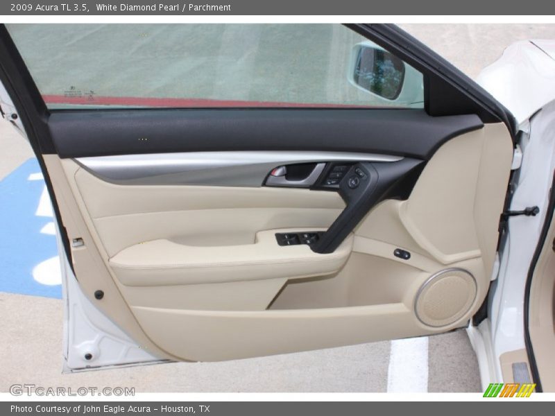 White Diamond Pearl / Parchment 2009 Acura TL 3.5