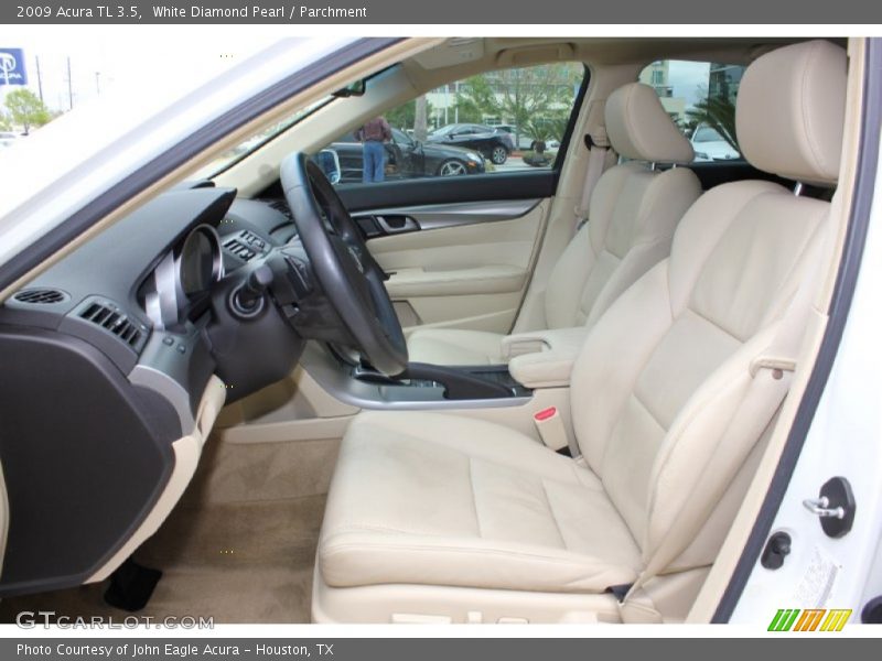 White Diamond Pearl / Parchment 2009 Acura TL 3.5