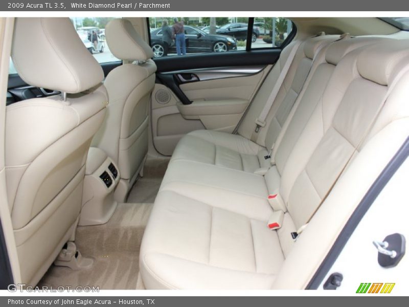 White Diamond Pearl / Parchment 2009 Acura TL 3.5