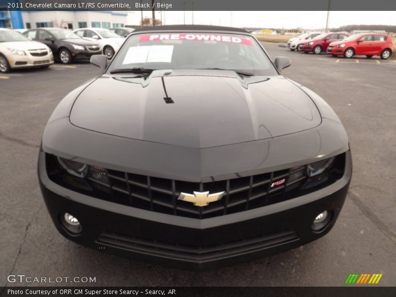 Black / Beige 2011 Chevrolet Camaro LT/RS Convertible