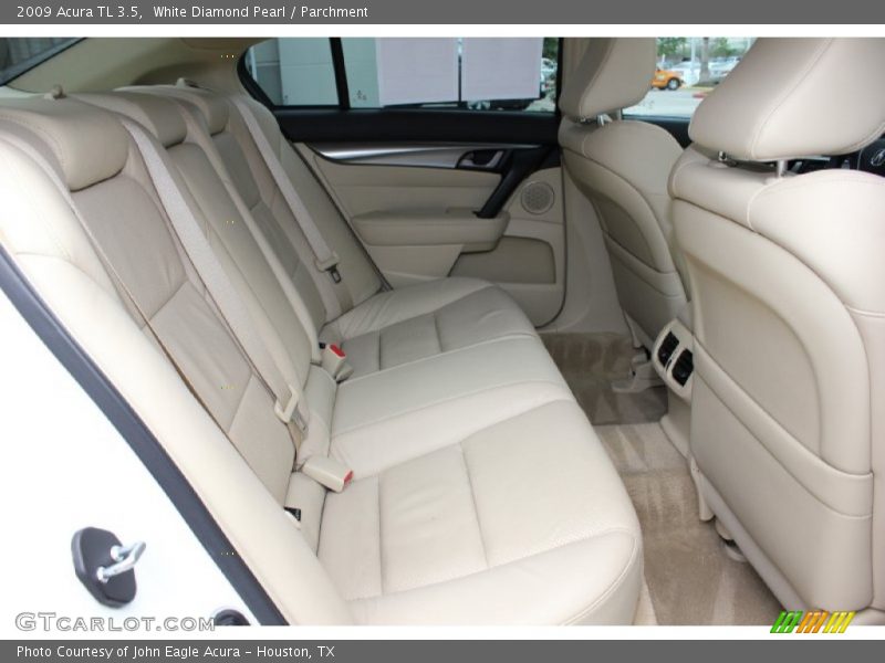 White Diamond Pearl / Parchment 2009 Acura TL 3.5