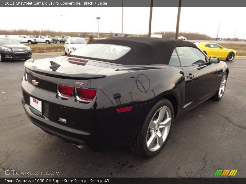Black / Beige 2011 Chevrolet Camaro LT/RS Convertible