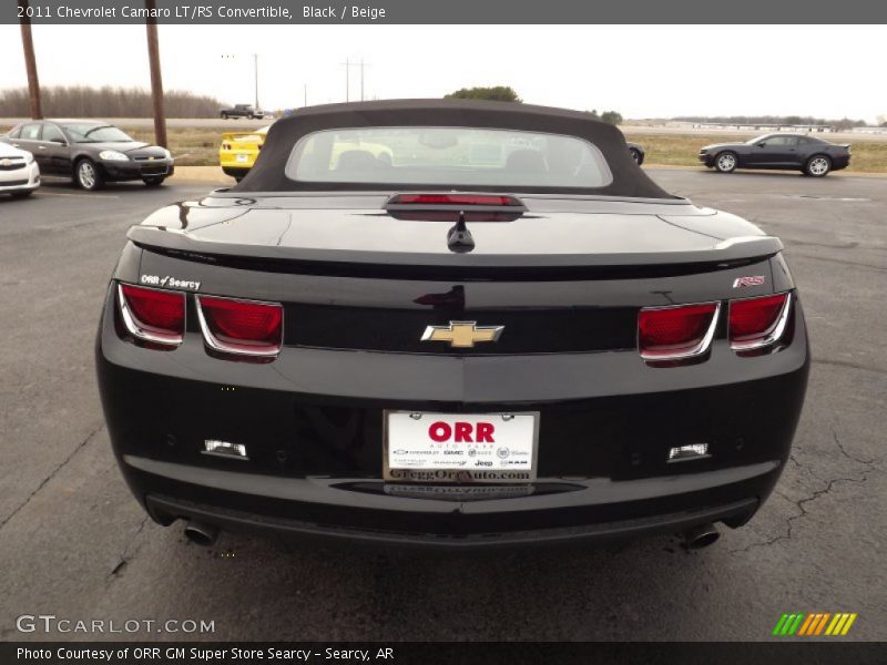 Black / Beige 2011 Chevrolet Camaro LT/RS Convertible