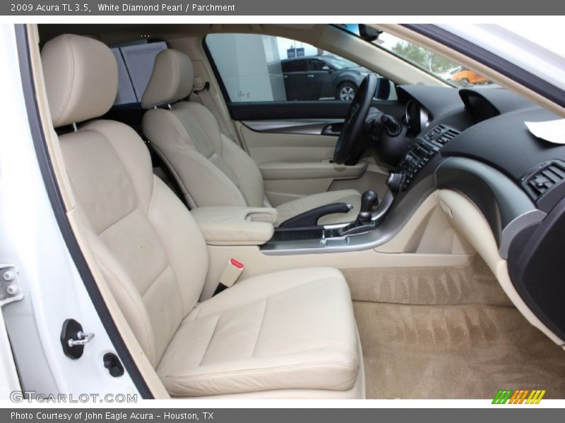 White Diamond Pearl / Parchment 2009 Acura TL 3.5