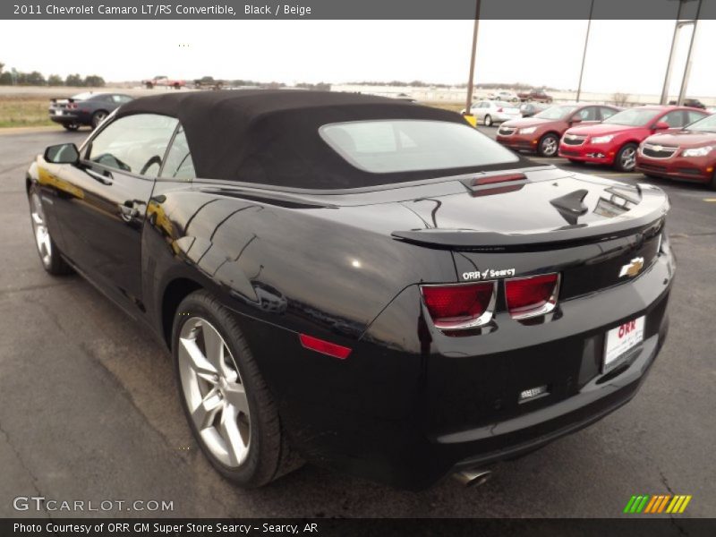 Black / Beige 2011 Chevrolet Camaro LT/RS Convertible