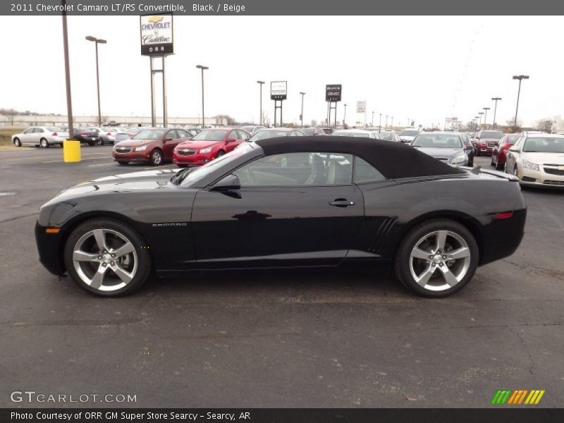 Black / Beige 2011 Chevrolet Camaro LT/RS Convertible