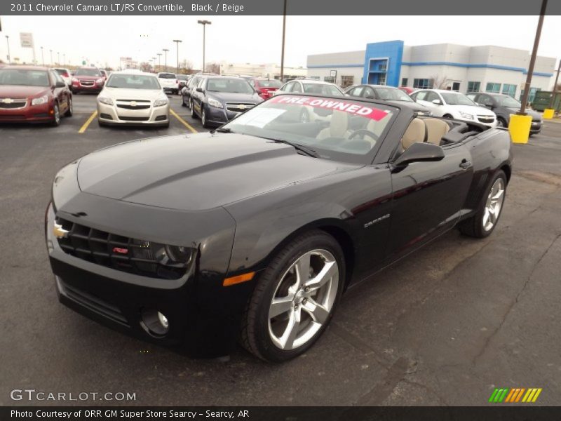 Black / Beige 2011 Chevrolet Camaro LT/RS Convertible
