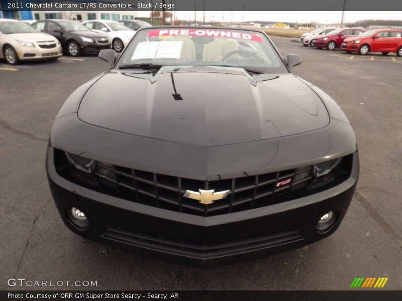 Black / Beige 2011 Chevrolet Camaro LT/RS Convertible