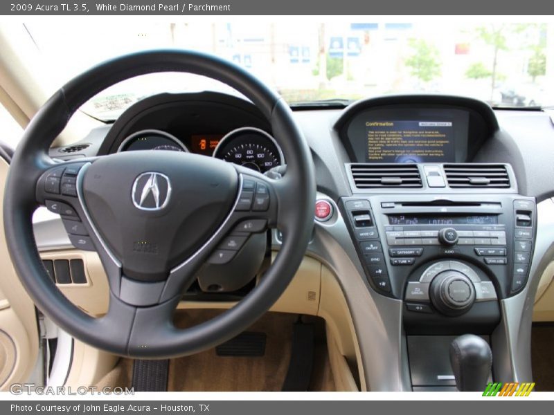 White Diamond Pearl / Parchment 2009 Acura TL 3.5
