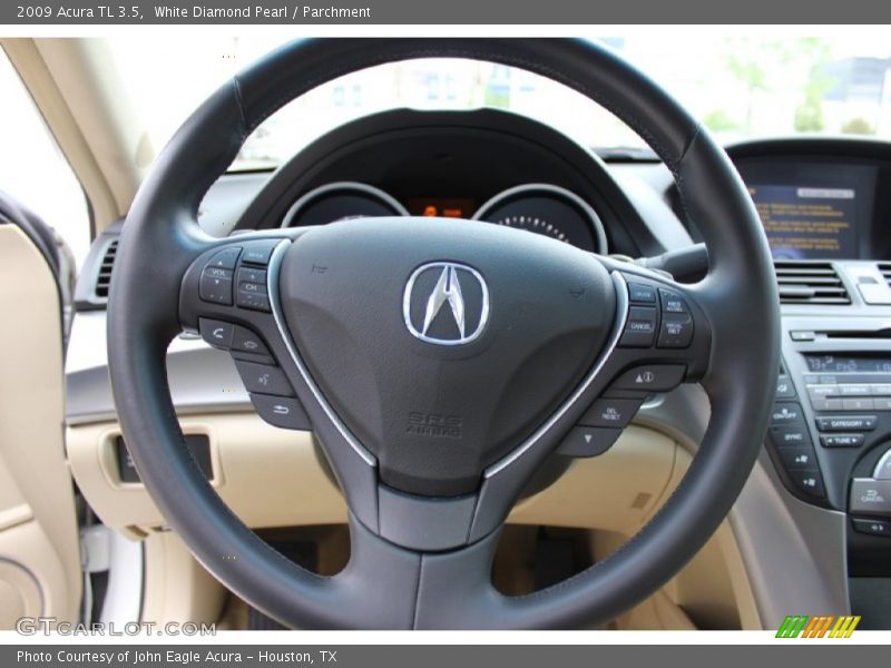 White Diamond Pearl / Parchment 2009 Acura TL 3.5