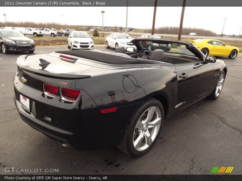 Black / Beige 2011 Chevrolet Camaro LT/RS Convertible