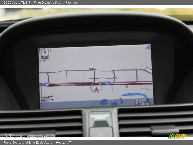 White Diamond Pearl / Parchment 2009 Acura TL 3.5