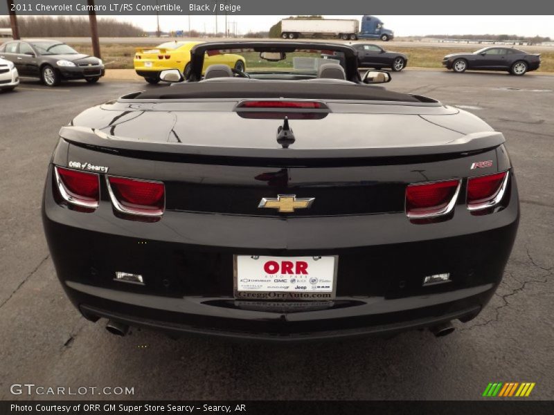 Black / Beige 2011 Chevrolet Camaro LT/RS Convertible