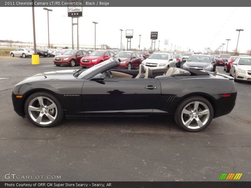 Black / Beige 2011 Chevrolet Camaro LT/RS Convertible
