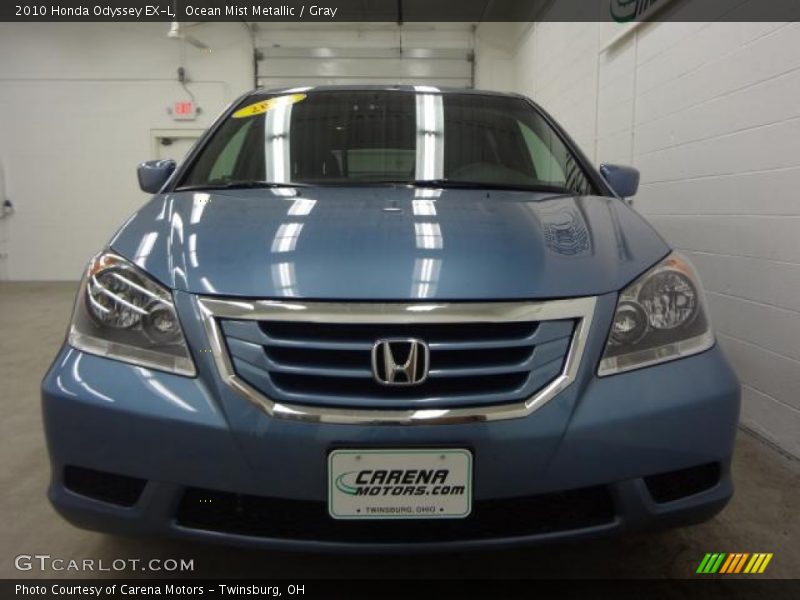 Ocean Mist Metallic / Gray 2010 Honda Odyssey EX-L