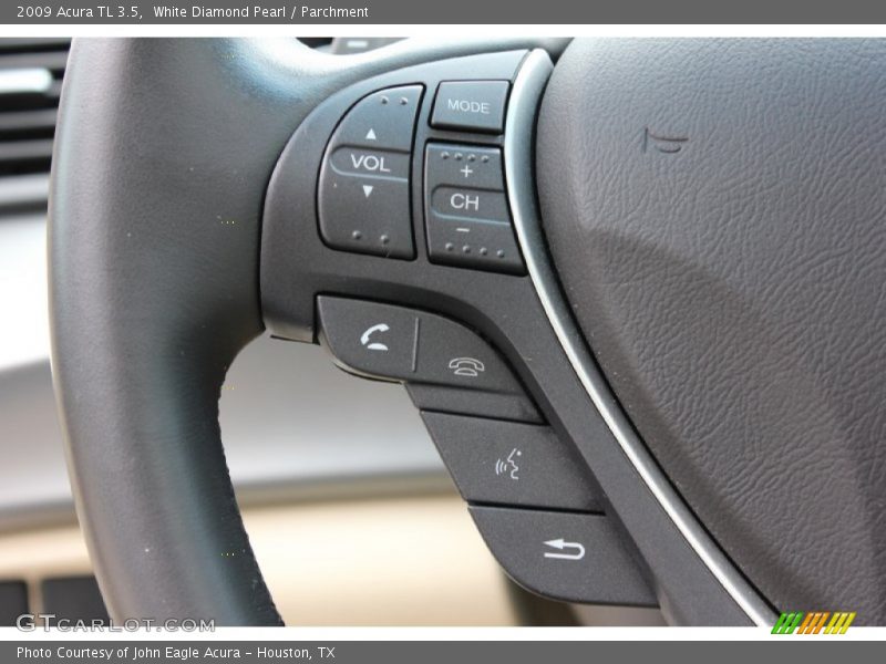 White Diamond Pearl / Parchment 2009 Acura TL 3.5