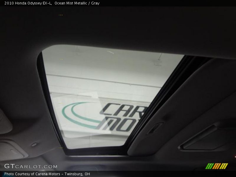 Ocean Mist Metallic / Gray 2010 Honda Odyssey EX-L