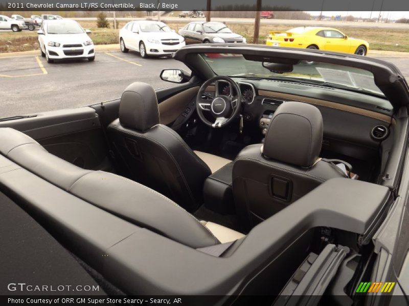 Black / Beige 2011 Chevrolet Camaro LT/RS Convertible