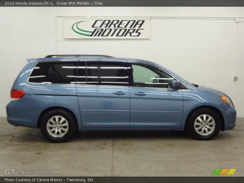 Ocean Mist Metallic / Gray 2010 Honda Odyssey EX-L