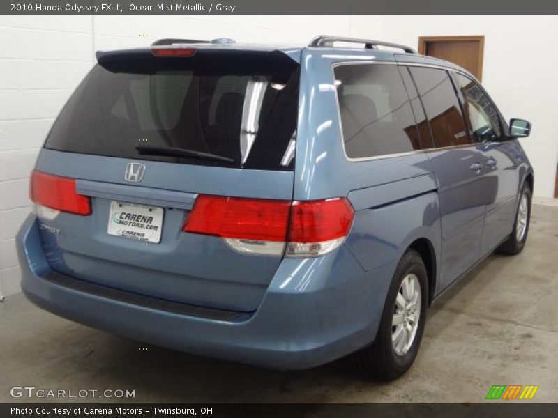 Ocean Mist Metallic / Gray 2010 Honda Odyssey EX-L