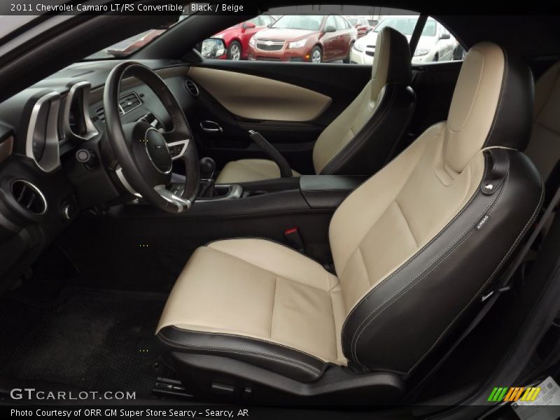 Front Seat of 2011 Camaro LT/RS Convertible