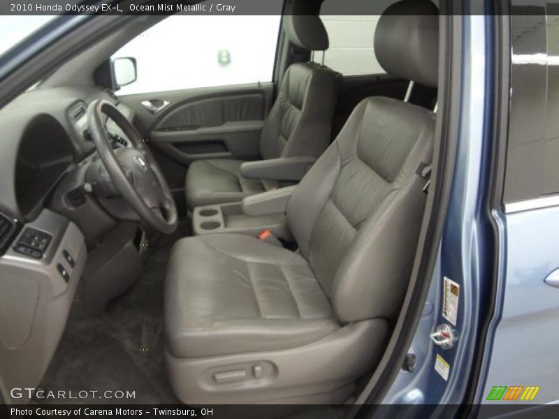 Ocean Mist Metallic / Gray 2010 Honda Odyssey EX-L