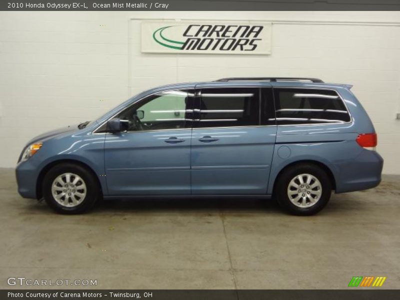 Ocean Mist Metallic / Gray 2010 Honda Odyssey EX-L