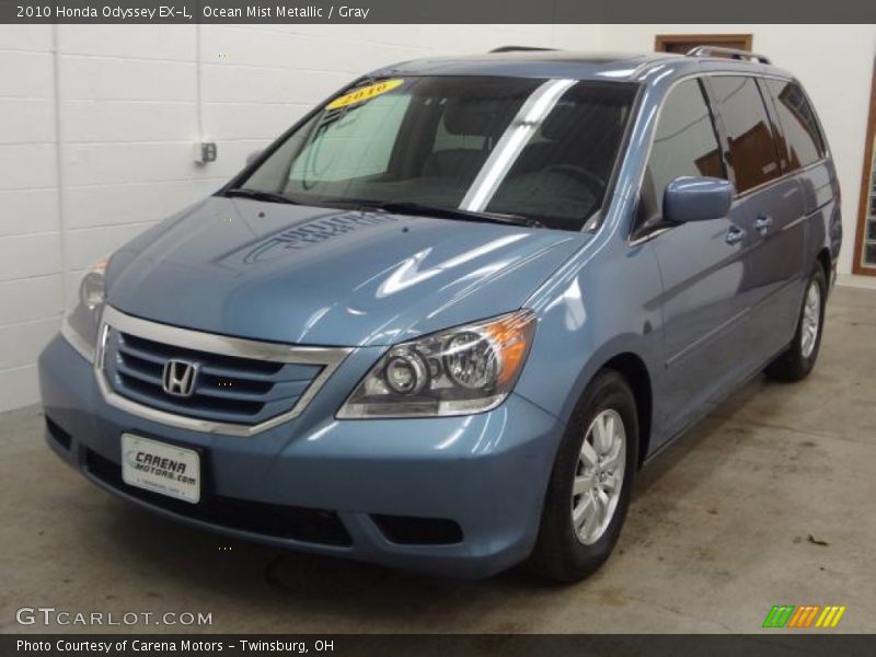 Ocean Mist Metallic / Gray 2010 Honda Odyssey EX-L