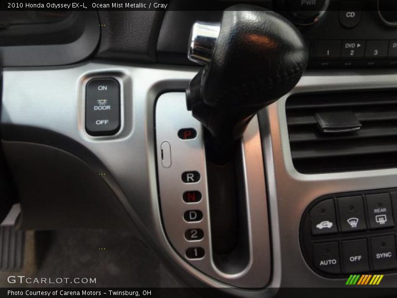 Ocean Mist Metallic / Gray 2010 Honda Odyssey EX-L