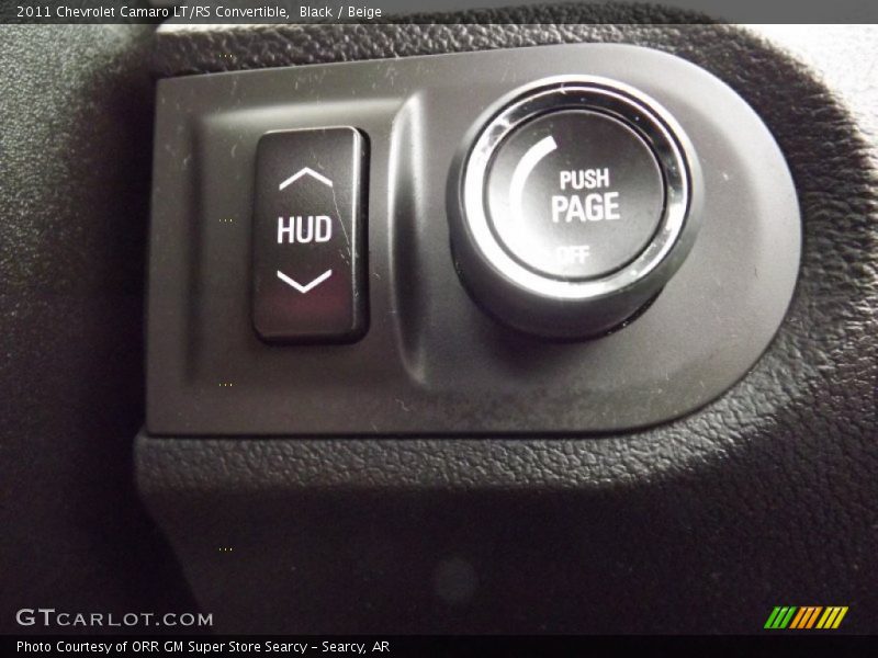 Controls of 2011 Camaro LT/RS Convertible