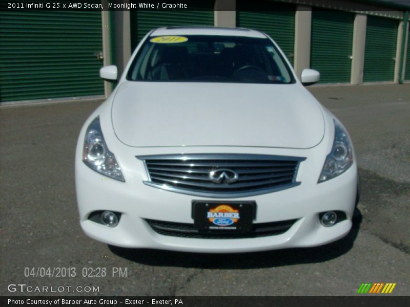 Moonlight White / Graphite 2011 Infiniti G 25 x AWD Sedan