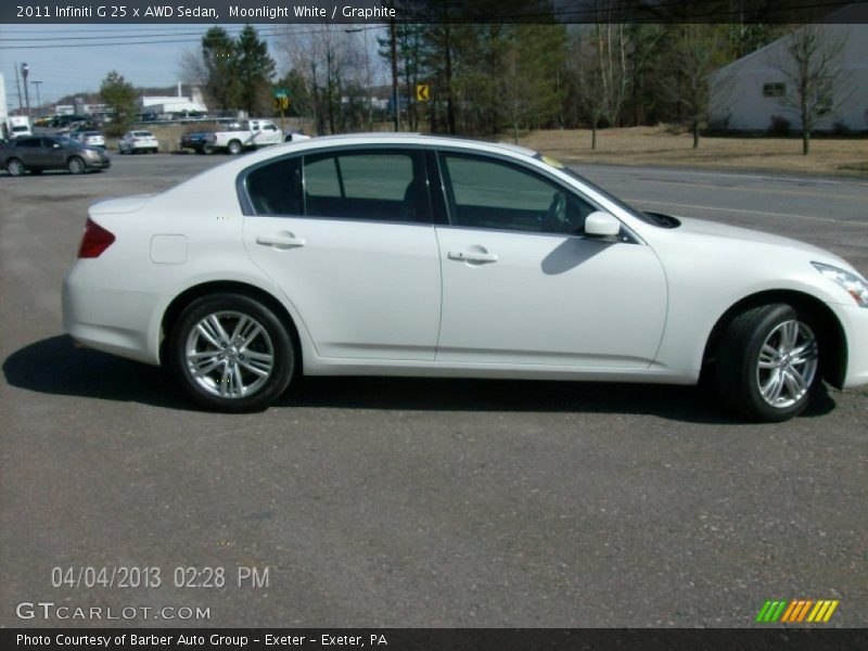 Moonlight White / Graphite 2011 Infiniti G 25 x AWD Sedan