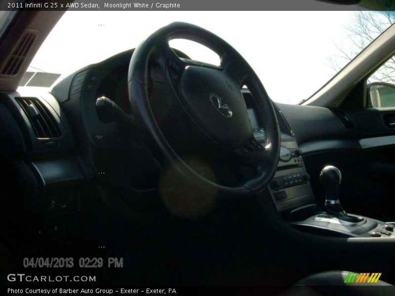 Moonlight White / Graphite 2011 Infiniti G 25 x AWD Sedan