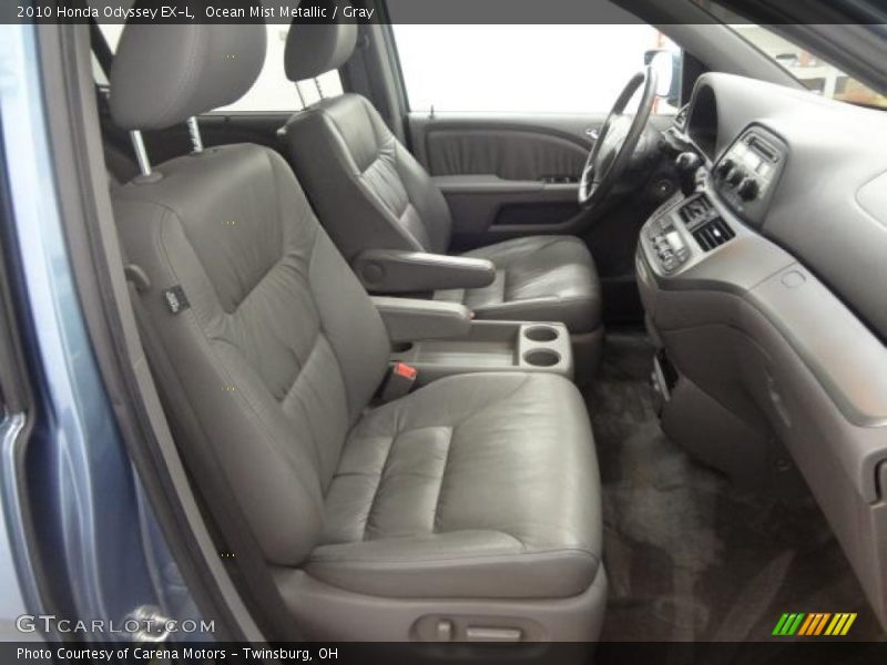Ocean Mist Metallic / Gray 2010 Honda Odyssey EX-L