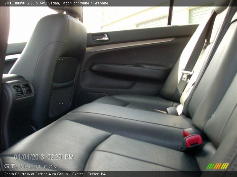 Moonlight White / Graphite 2011 Infiniti G 25 x AWD Sedan