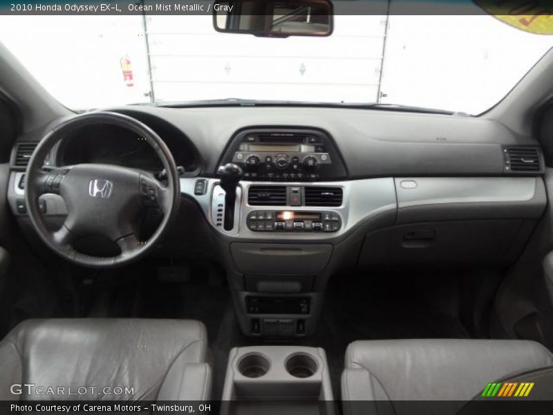 Ocean Mist Metallic / Gray 2010 Honda Odyssey EX-L