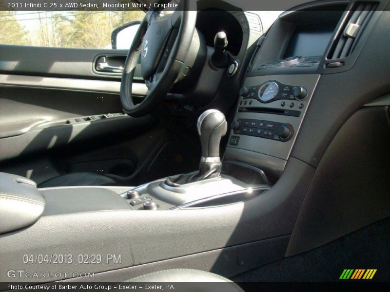 Moonlight White / Graphite 2011 Infiniti G 25 x AWD Sedan