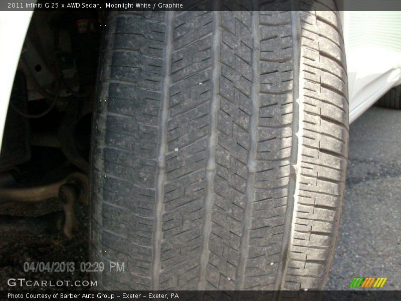 Moonlight White / Graphite 2011 Infiniti G 25 x AWD Sedan