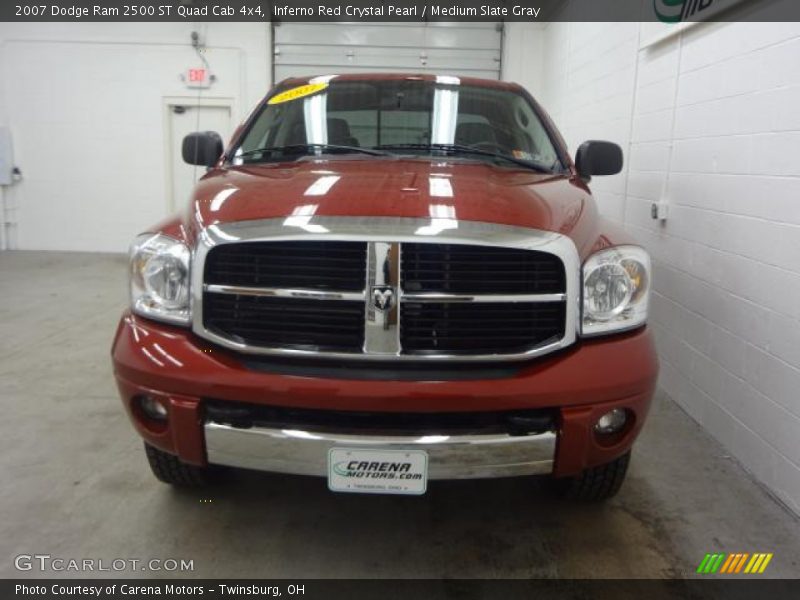 Inferno Red Crystal Pearl / Medium Slate Gray 2007 Dodge Ram 2500 ST Quad Cab 4x4